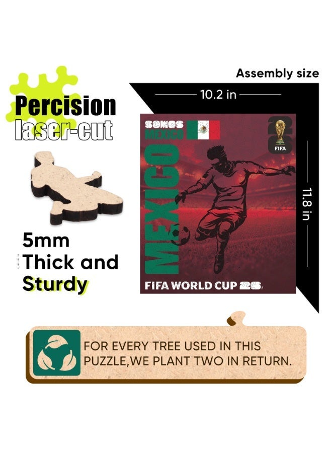FIFA World Cup Official FIFA World Cup 2026 Wooden Puzzle – Mexico Play Football | Licensed Wooden Puzzle 14+ - Image 4